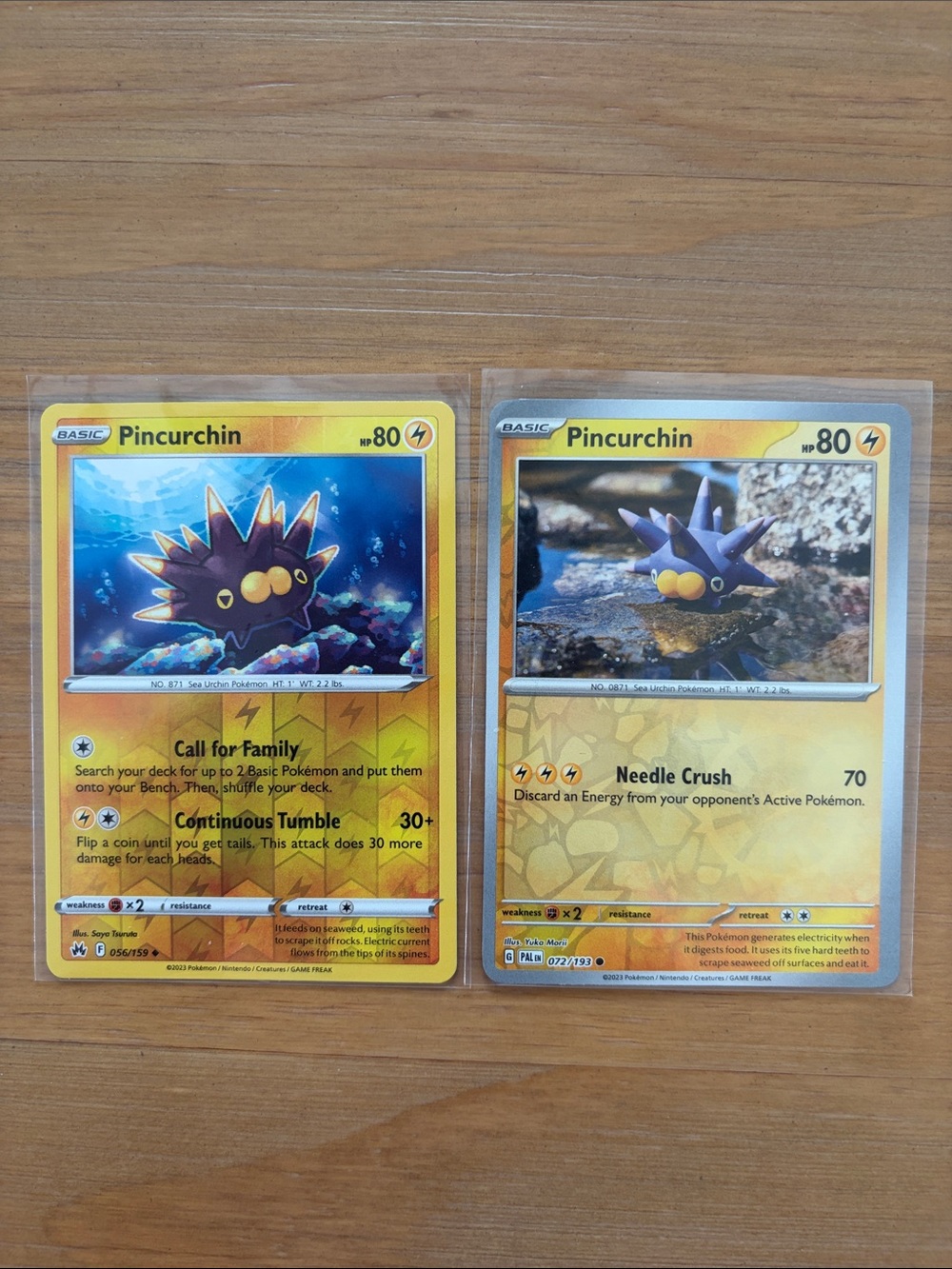 Pincurchin Pokémon Card Character Lot | 2 Reverse Holo Cards ✨5/$25✨